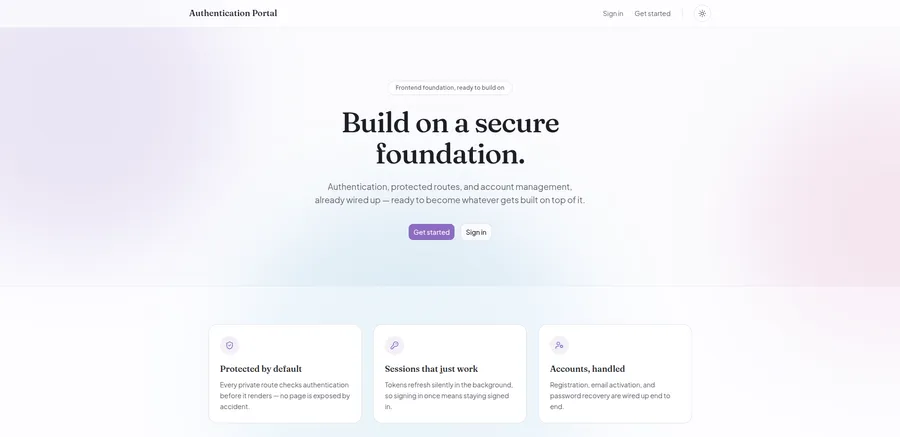 Django + React authentication